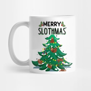 Merry Slothmas Ugly Christmas Sweatshirt Mug